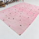 Tapis de chanvre rose poussiéreux 7x10, 212x301cm