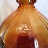 ValléerySthal crystal wine carafe (since 1699), gradient amber color