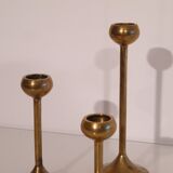 Scandinavian candlesticks trio, 1960s