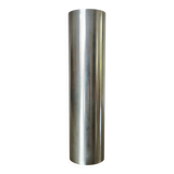 Minimalist "roll" soliflore vase in nickel-plated brass, 1970