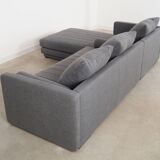 Canapé d'angle graphite, design scandinave, années 00