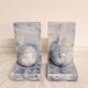 Blue marble bookend. Spain, 1970s.