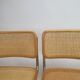 Set of 4 tubular frame and cane dining chairs by Marcel Breuer, 1970s