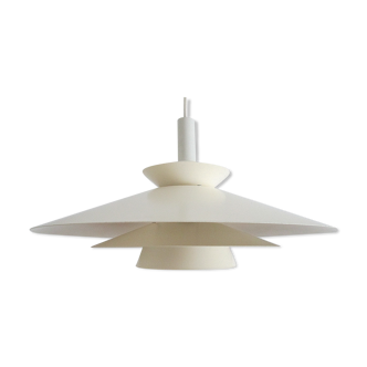 Danish Mid-century vintage pendant light, off-white, classic lines, glare free, PH-style