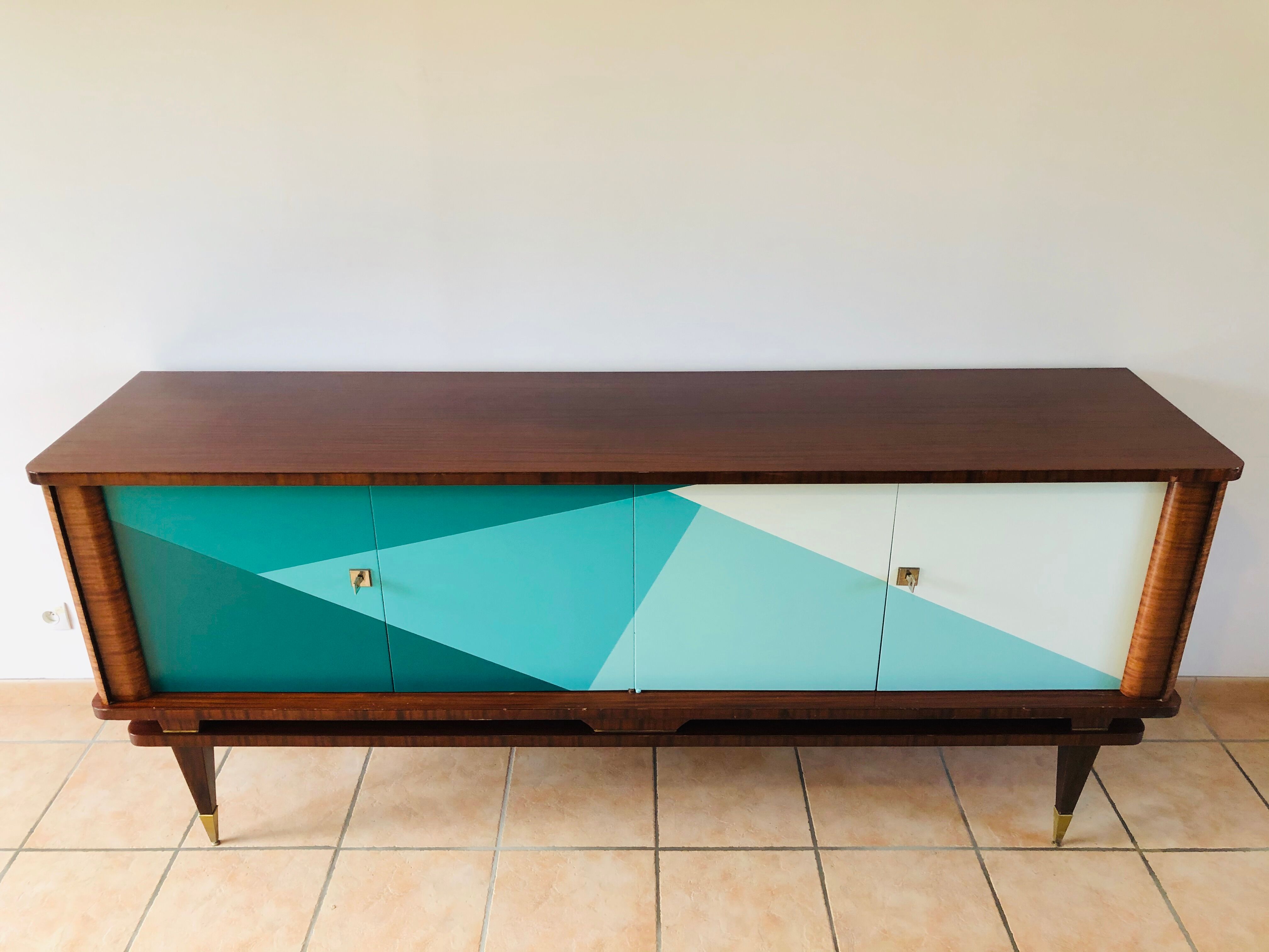 Vintage graphic sideboard 1960