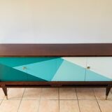 Vintage graphic sideboard 1960