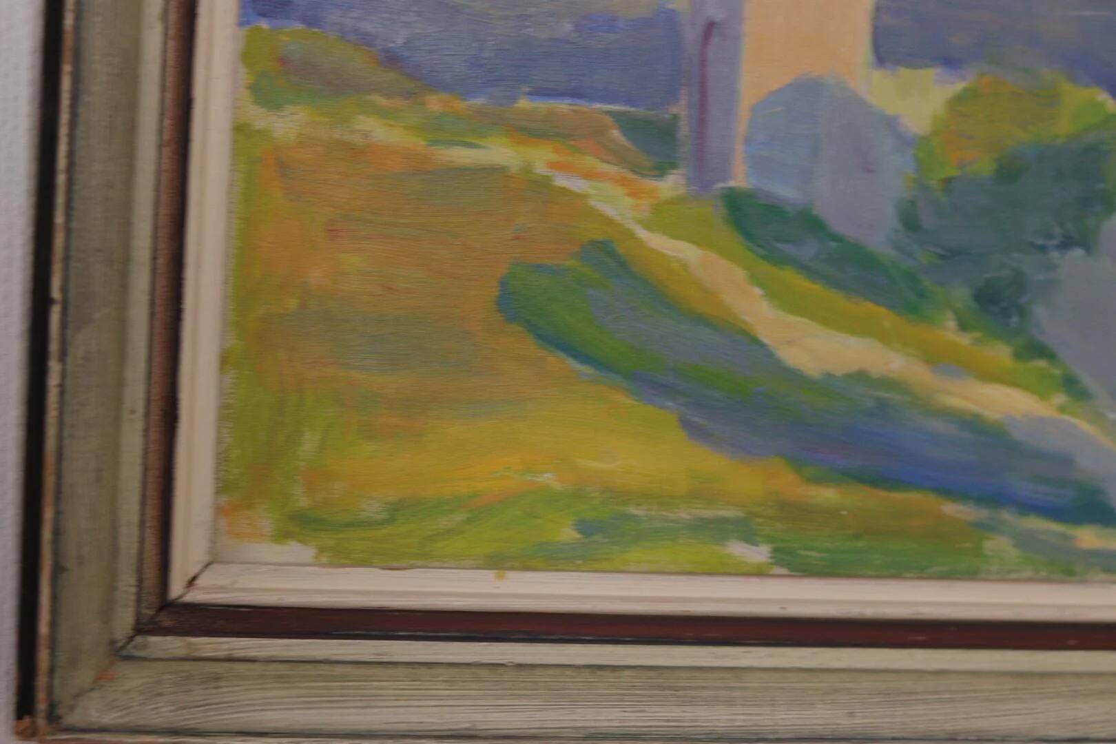 Original Swedish Oil on Canvas – “Summer Landscape” by A. Nyblom