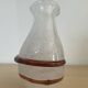 Vintage miniature vase in bubbled glass paste