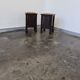 Vintage oak stools made in Worpswede Germany