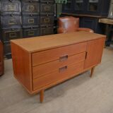 Small vintage teak low cabinet 1960