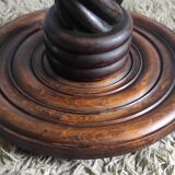 Turned wooden floor lamp – 40s/50s