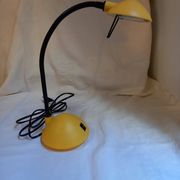 Yellow desk lamp, adjustable, Mathias, 1980s