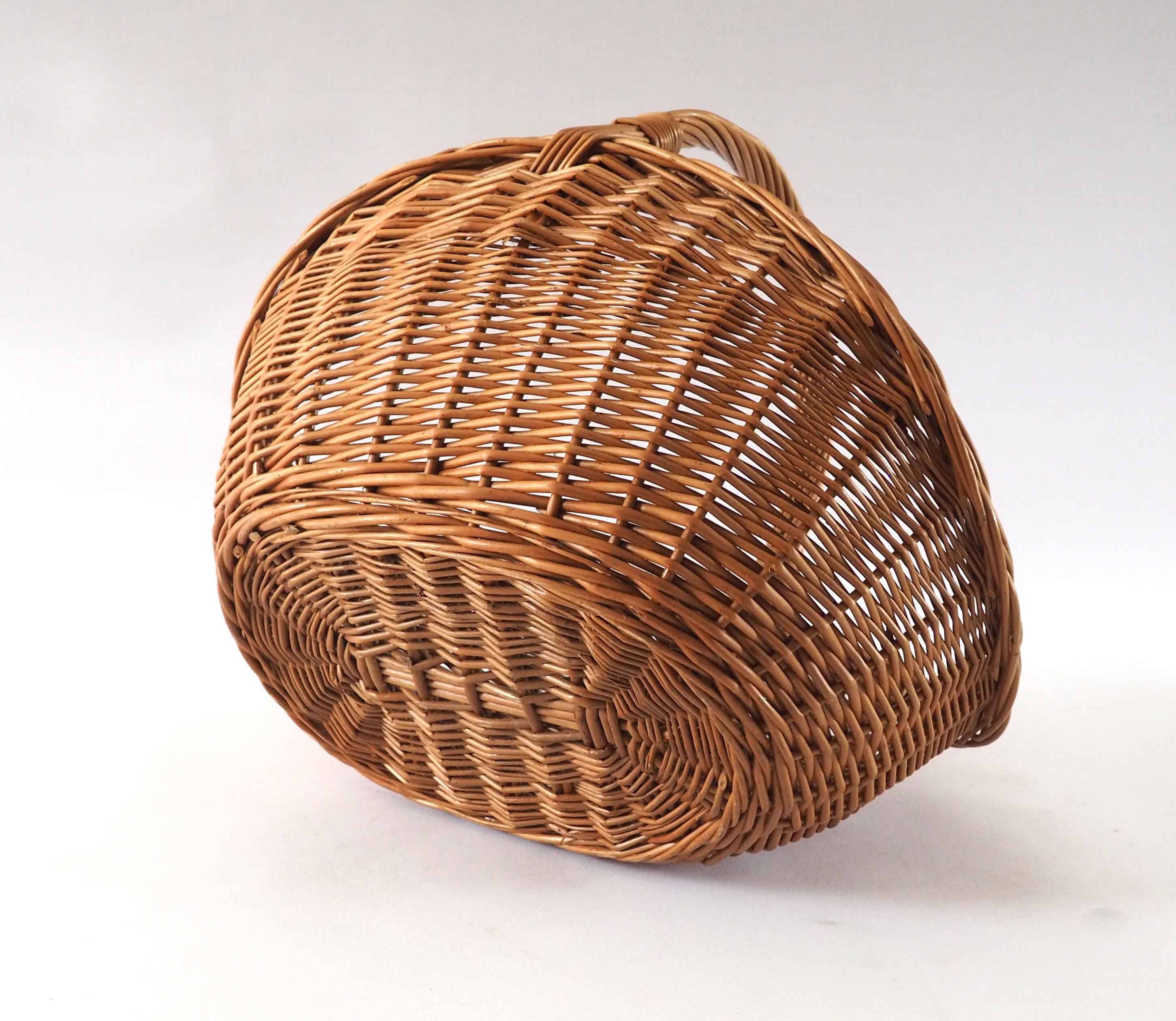 Caramel rattan basket