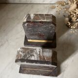 Art Deco marble bookends