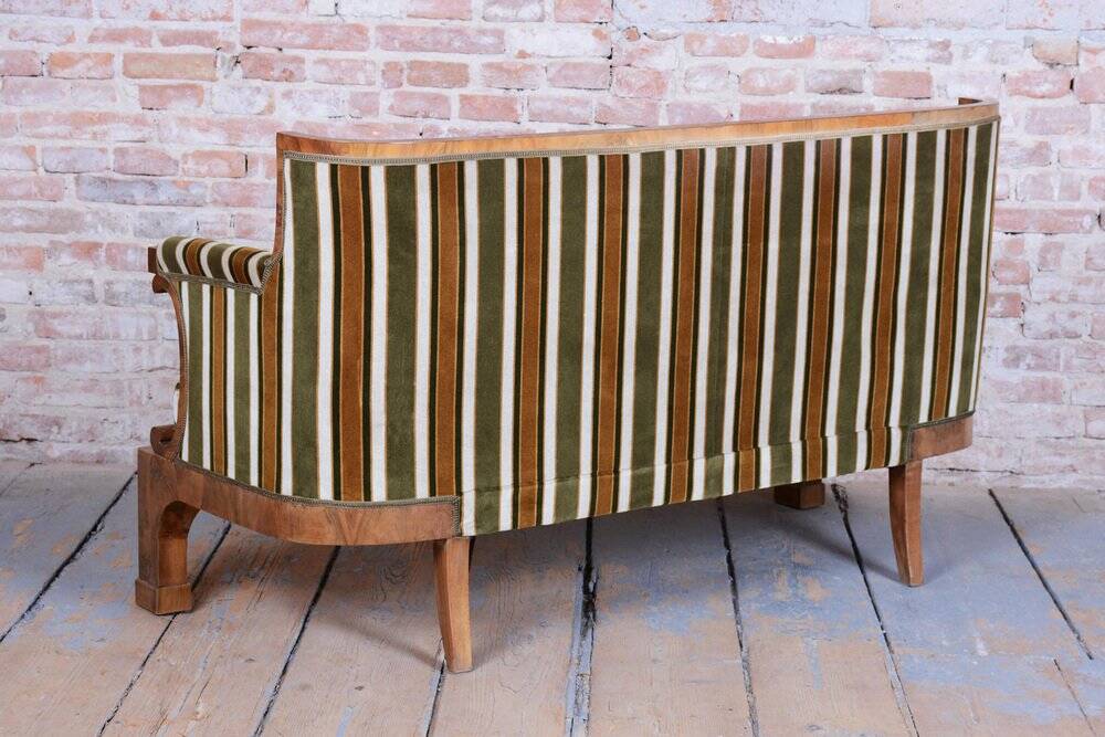 Biedermeier Seating Set in Walnut, 1830s, Set of 3