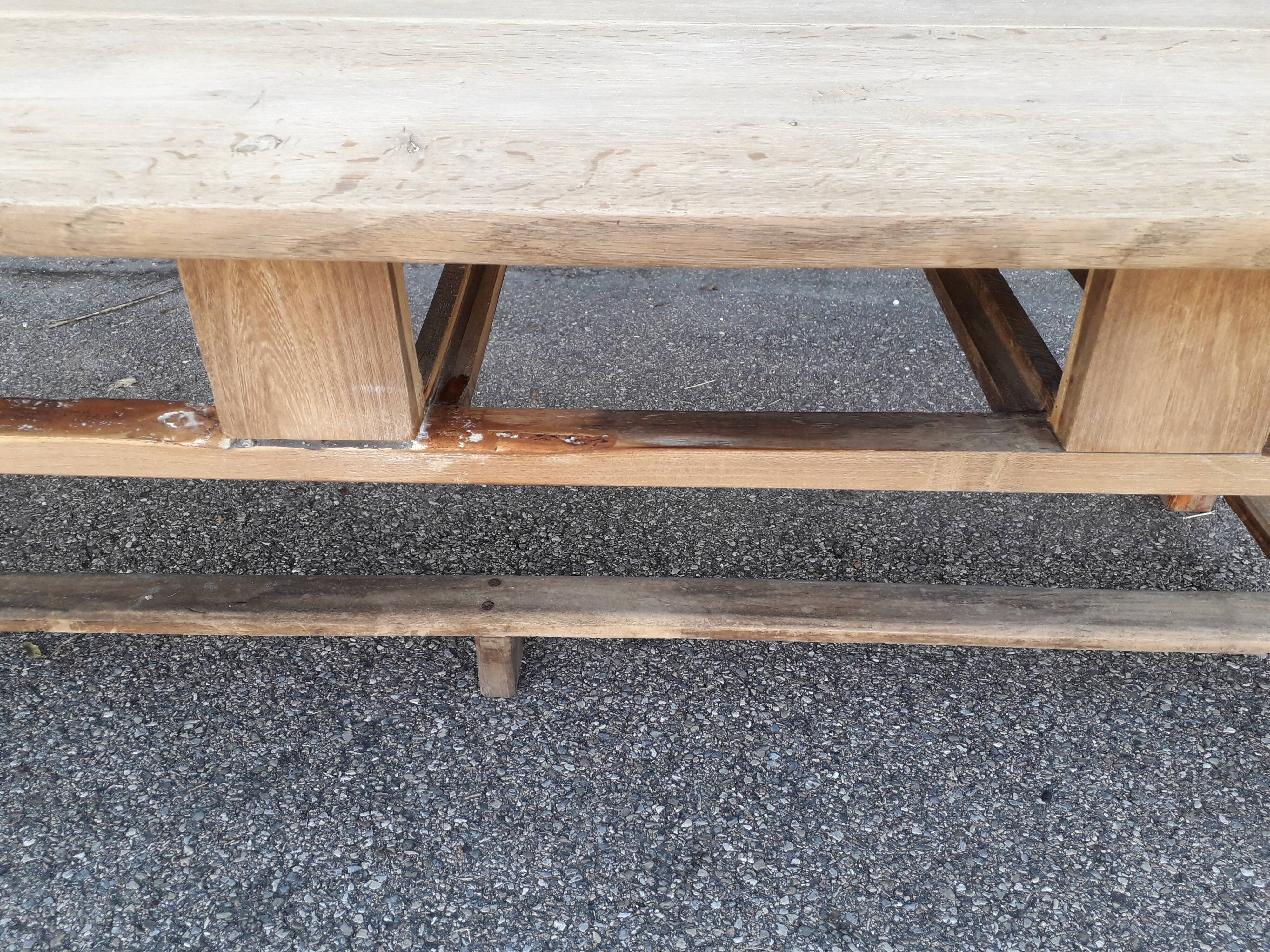 214 cm drawer farm table