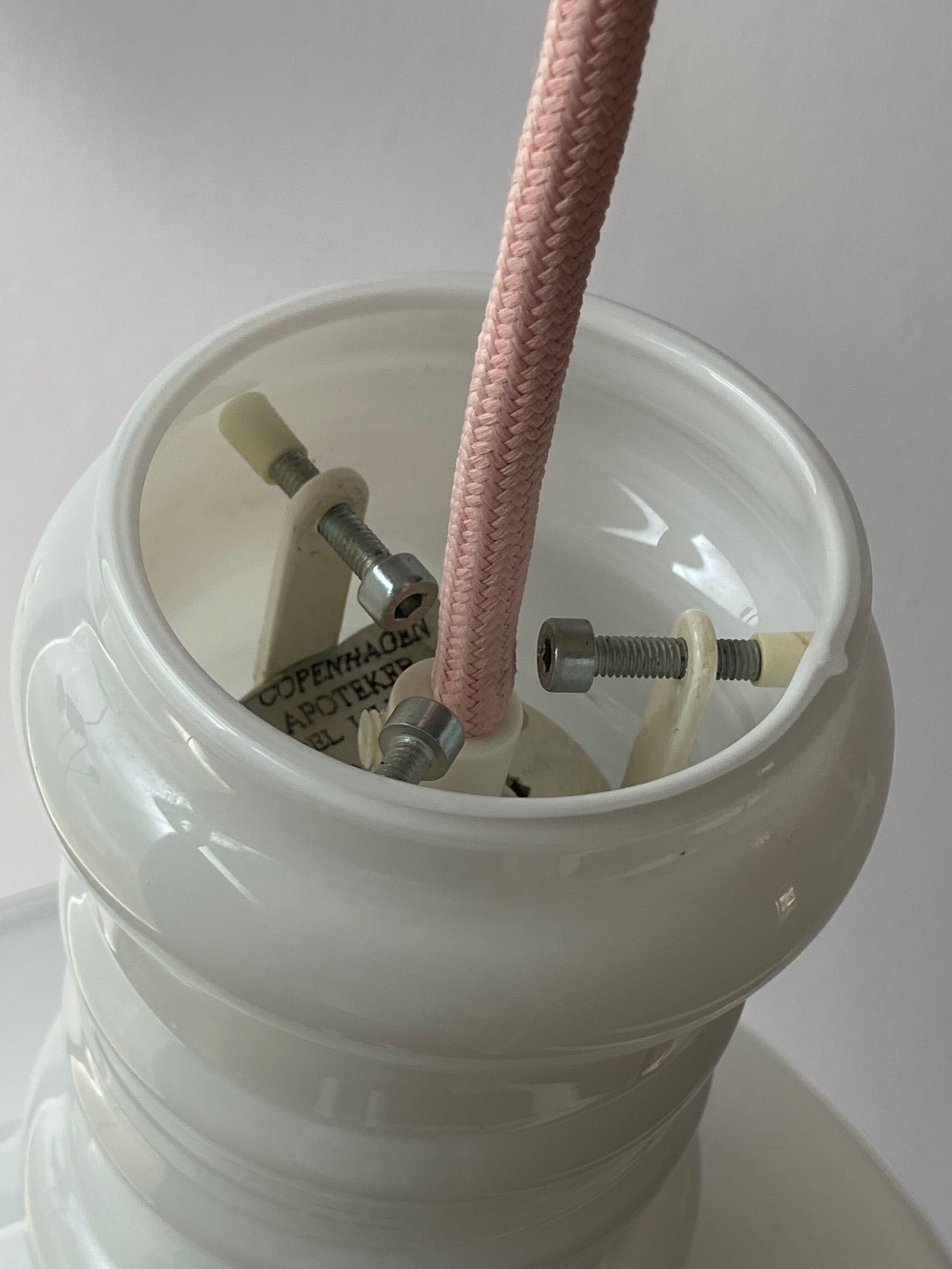 Sidse Werner small Apotheker Pendant Lamp by Holmegaard, Denmark, 1980s