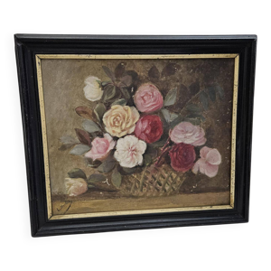 Tableau bouquet de roses