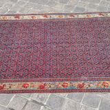 Ancien tapis d'orient fait main sena persan 2,07 x 1,35 m