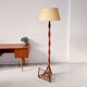 Lamppost wears vintage rattan magazine