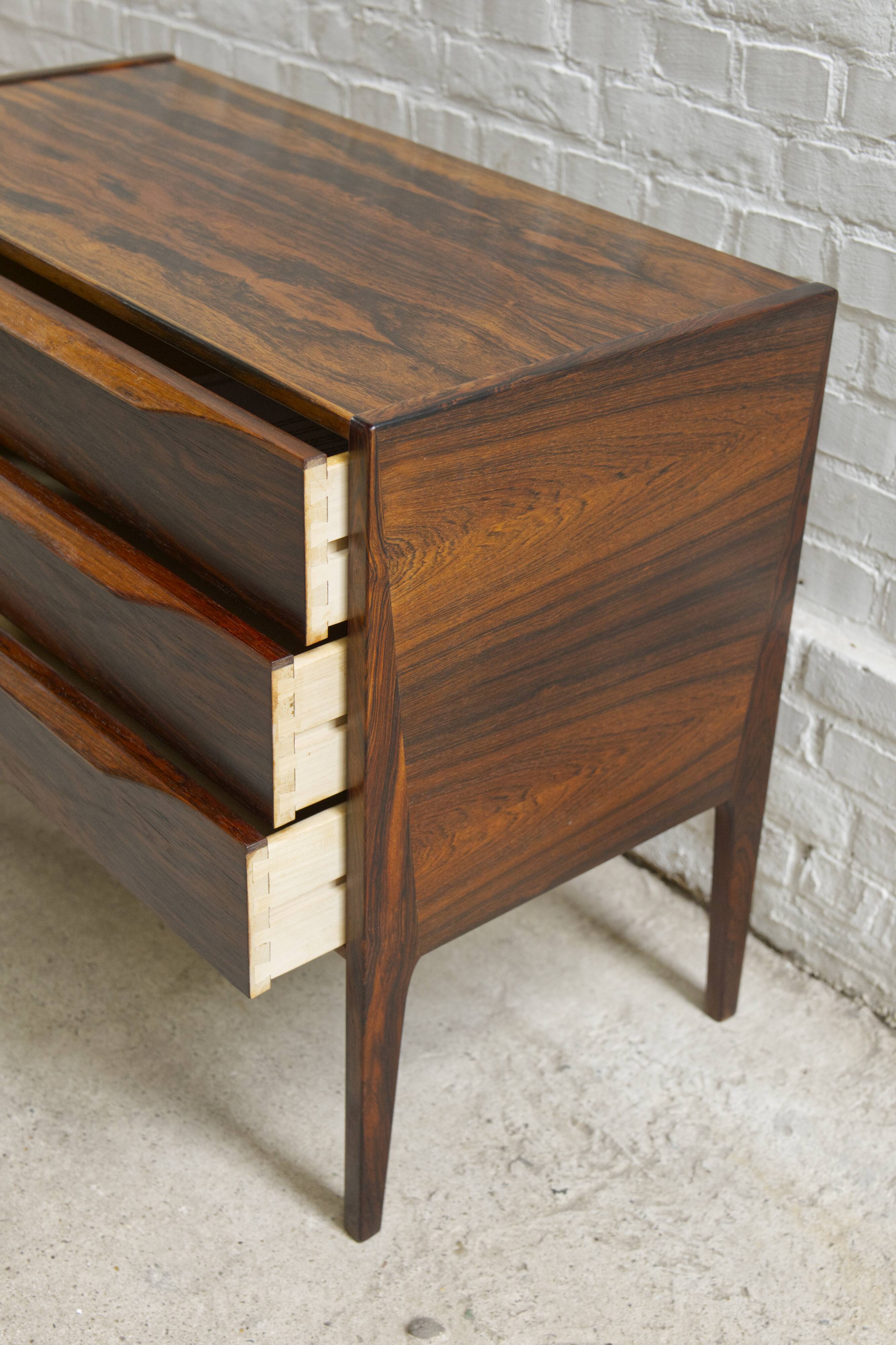 Rosewood chest of drawers, model 34, Kai Kristiansen by Aksel Kjersgaard, 1960s