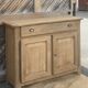 Old Parisian buffet in raw solid oak