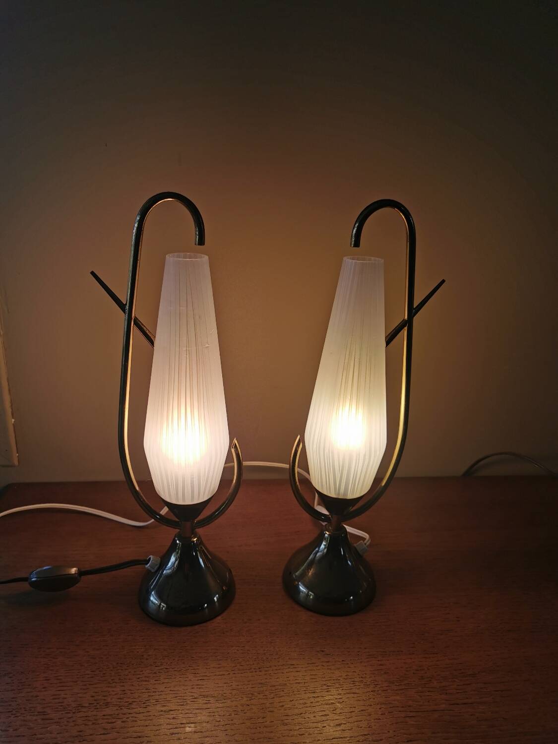 Pair of vintage Arlus lamps
