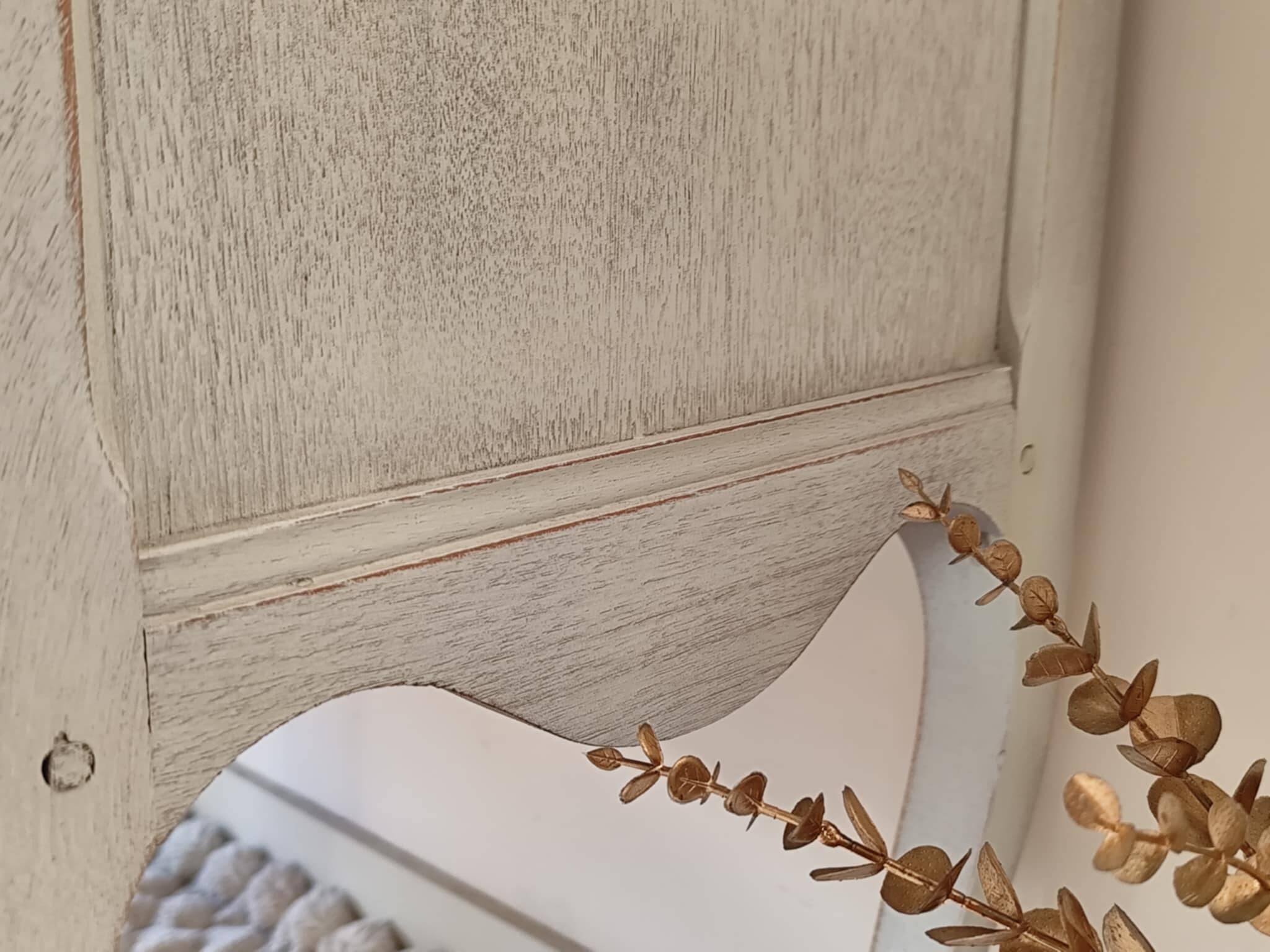 Walnut crossbow chest of drawers