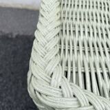 Rattan side table