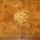 Vintage Style Sheraton Rotating Library Table in Elm and Satinwood
