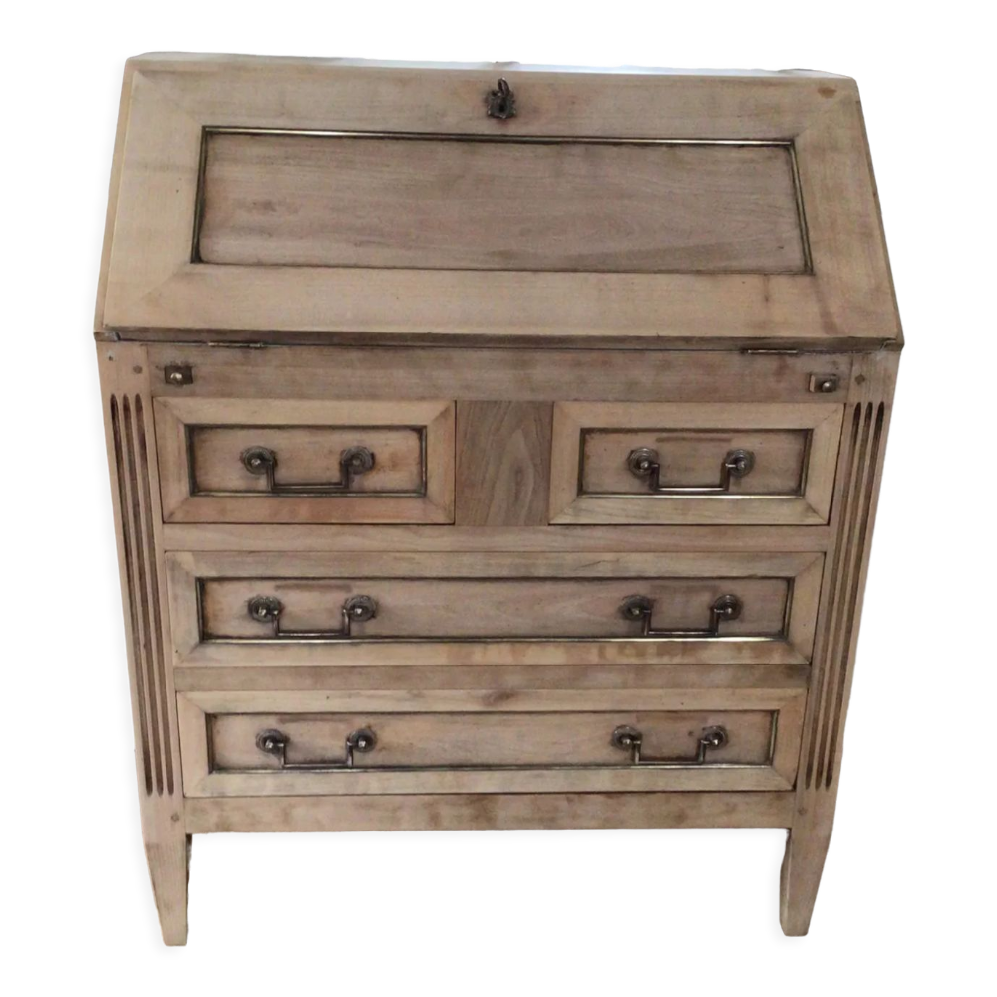 Pickled oak desk