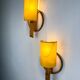 Pair of mid-century rattan wall sconces, Italy, circa 1960s