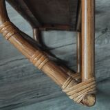 Vintage rattan shelf