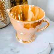 Iridescent vintage porcelain pitcher