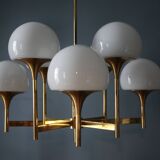 Vintage designer pendant light Gaetano Sciolari 1970