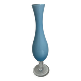Blue opaline vase