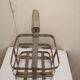 Vintage metal bottle basket