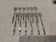 12 silver-plated metal cake forks by Ercuis Horizon silversmiths, 14.9cm
