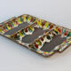 1970s ceramic compartment hors d'oeuvre dish