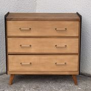 1960 compass foot chest of drawers