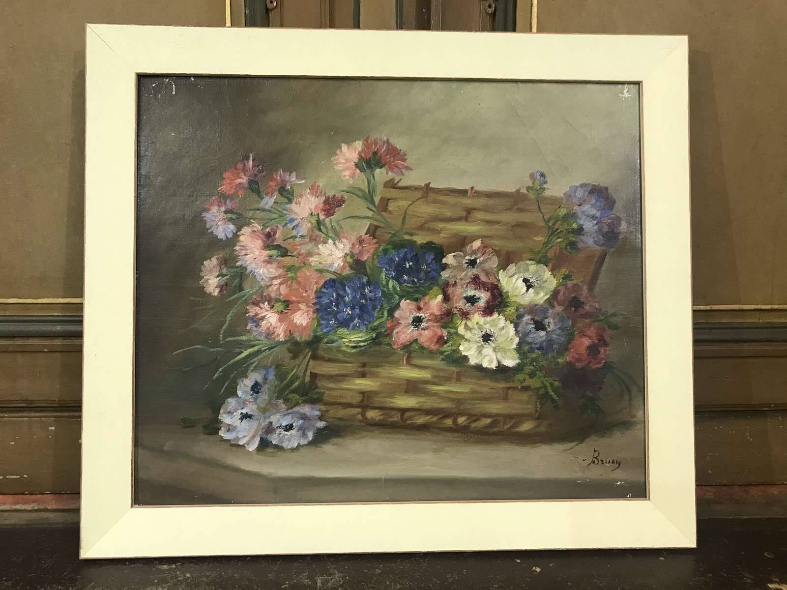 Still life signed Brucy - 65 x 54 cm