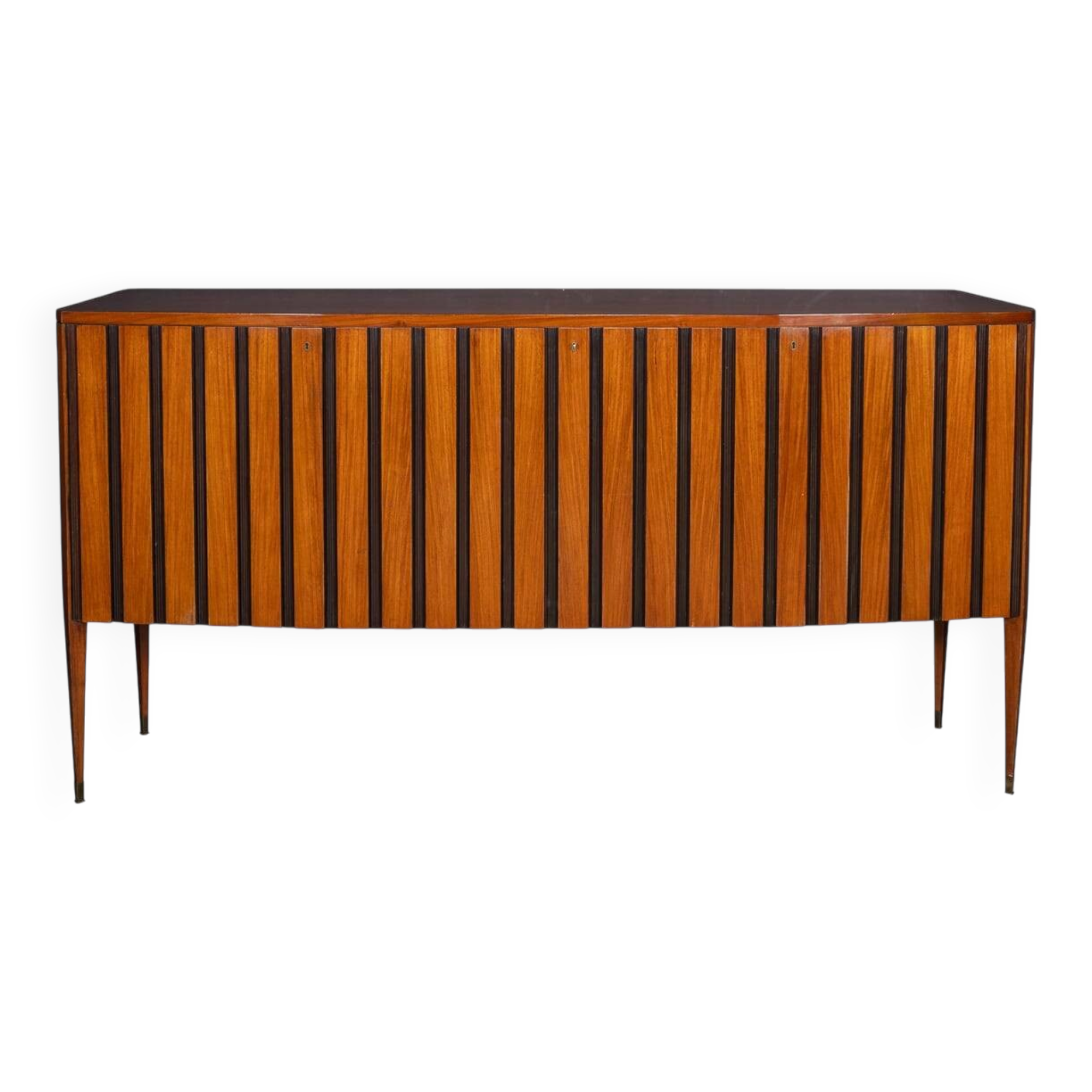 MID 20thC ITALIAN STRIPED WOODEN BUFFET BY PAOLO BUFFA c.1950
