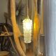 Vintage tulip lamp in customizable glass