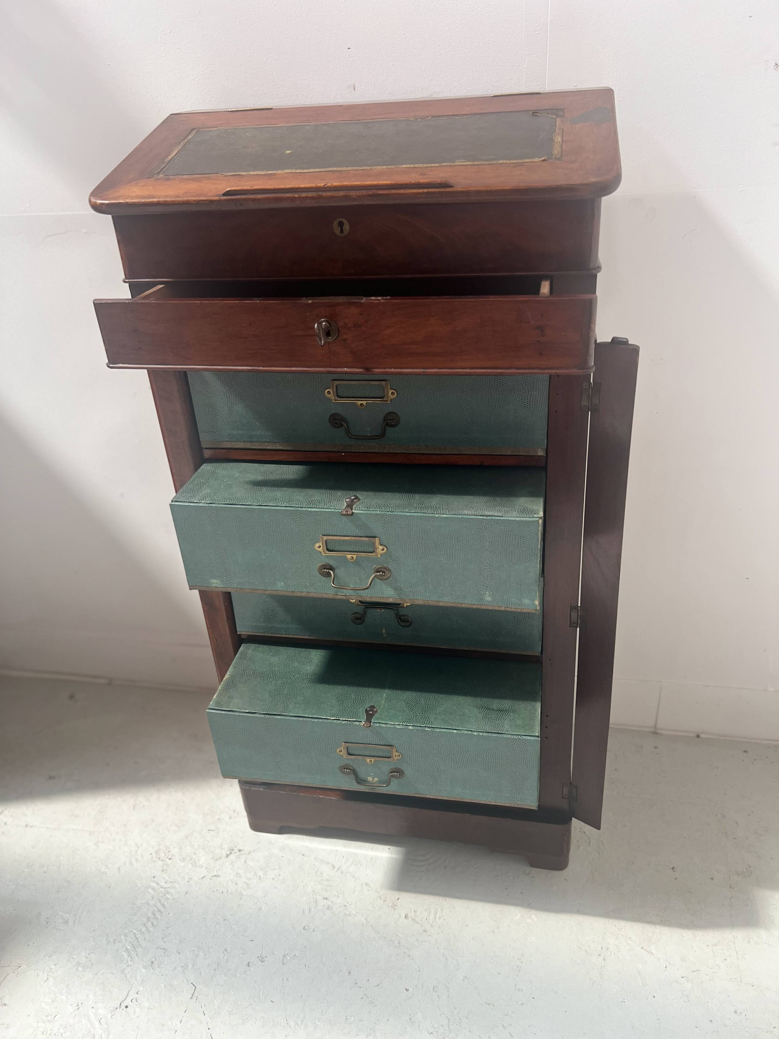 Old 19th century notary's clerk's desk