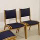 Set of 4 Scandinavian design chairs curved wood from the 60s. Ref JADOU