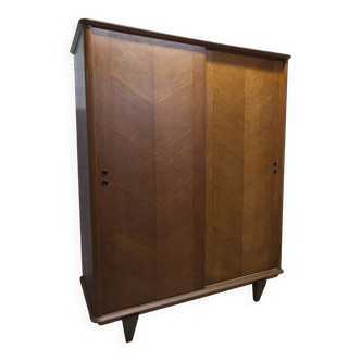 1930s wardrobe with sliding doors and a new top