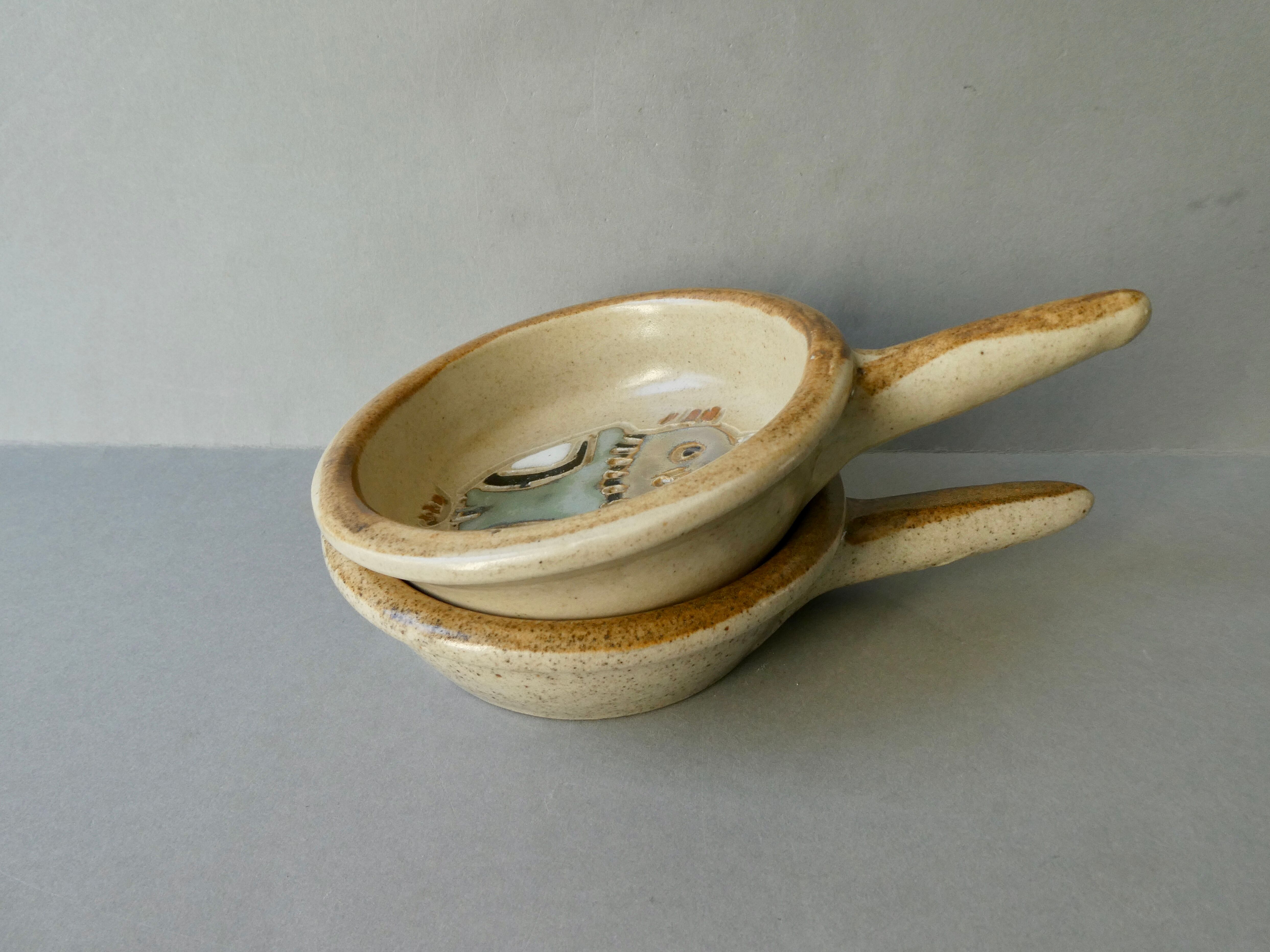 Pair of ceramic cups the Argonauts, 60s