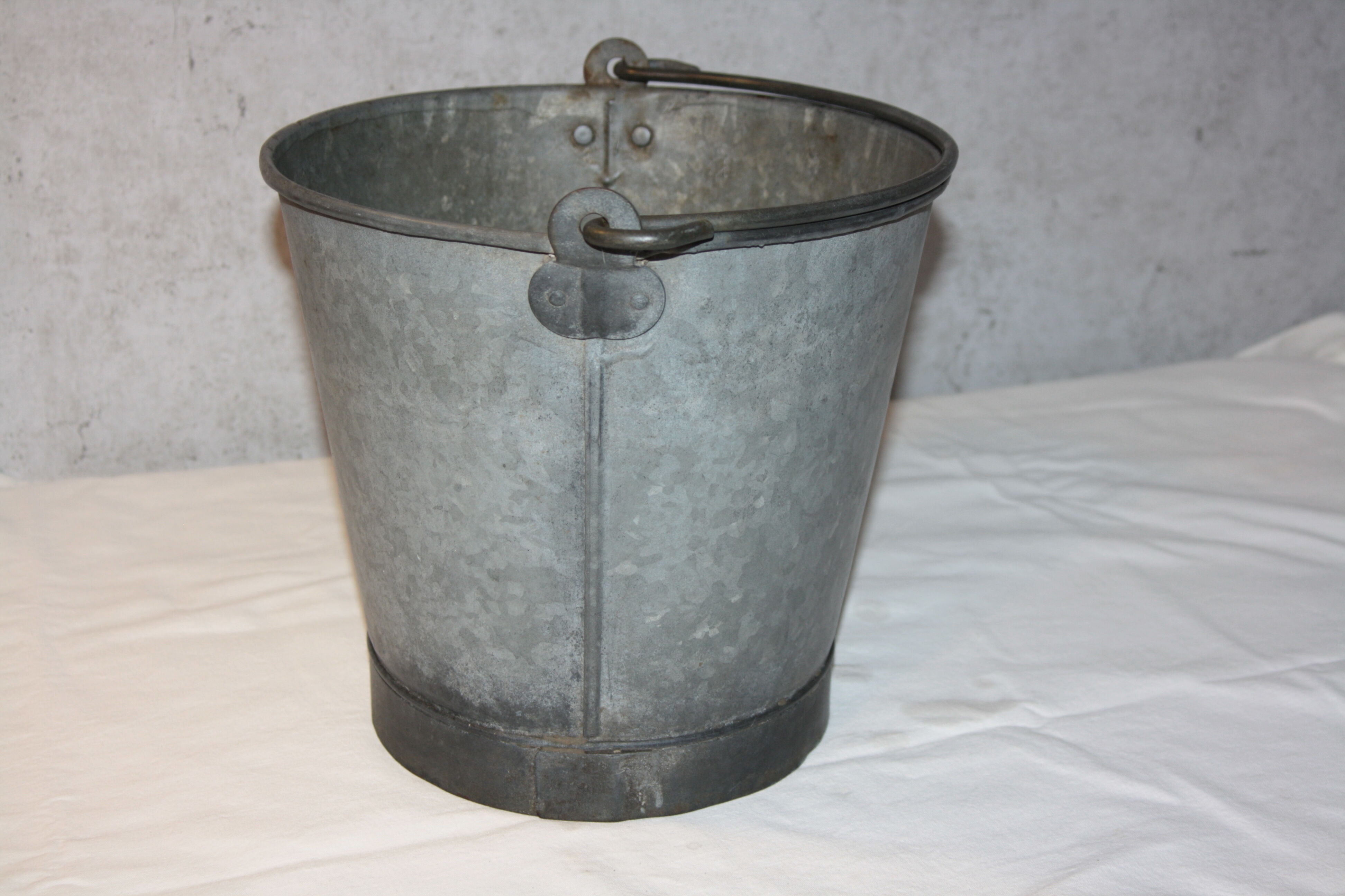 Old zinc bucket