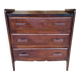 Commode de style Art Deco en noyer, circa 1950