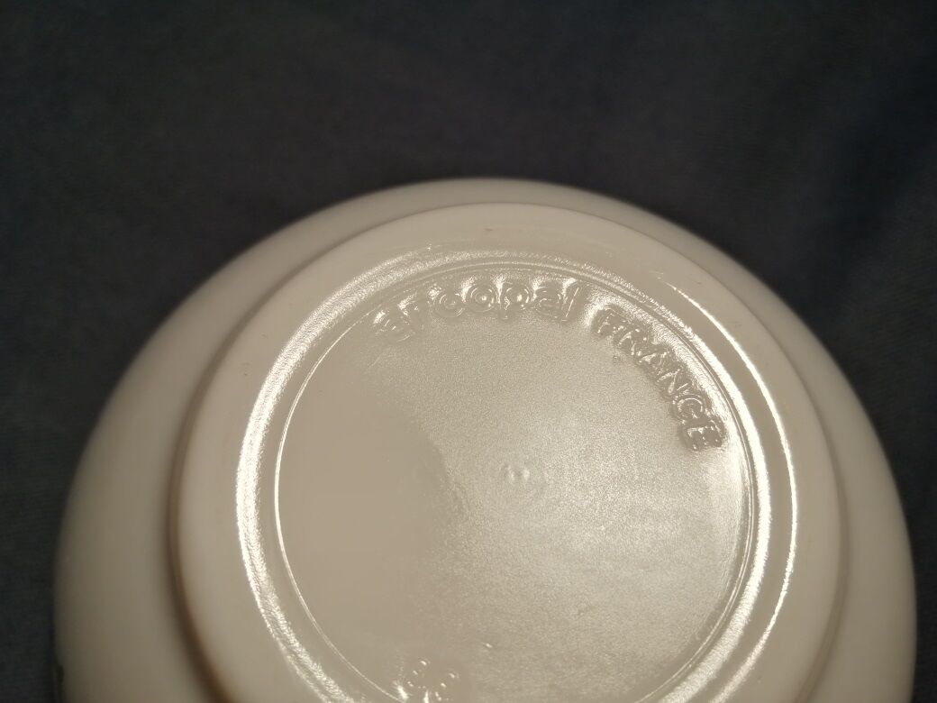 Arcopal Bowl Blue Flowers Old Vintage